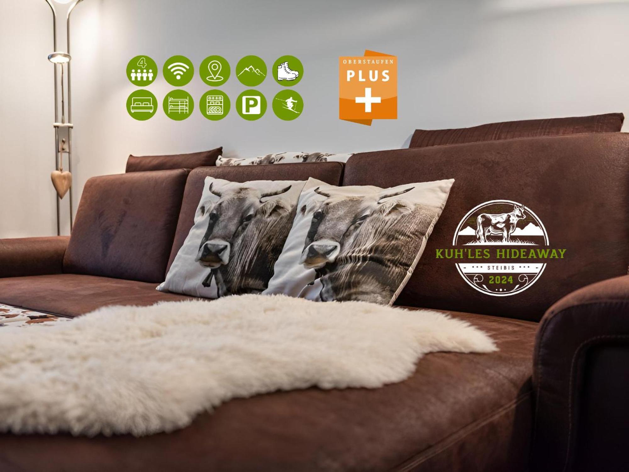 Kuh'Les Hideaway Steibis 3-Zimmer Ferienwohnung 55 M² Oberstaufen Kültér fotó